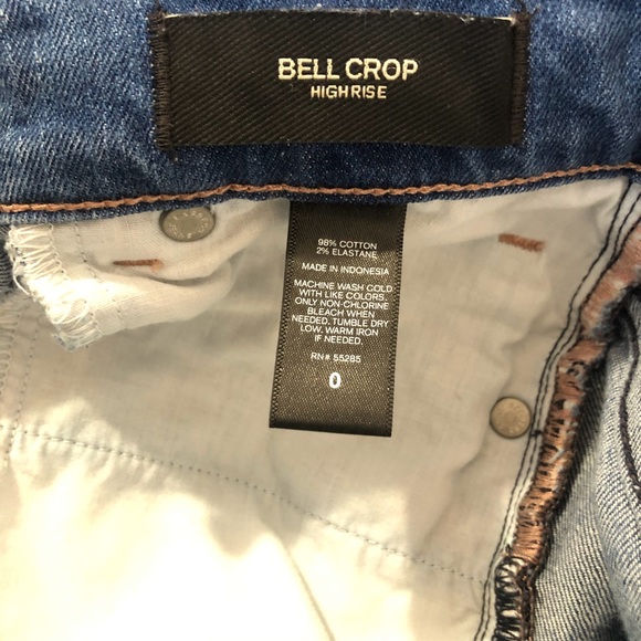 EXPRESS High Rise Bell Crop sz 0 - Picture 4 of 4